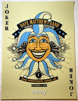 Dave Matthews Band 2009 Tour Concert Poster JOKER Gorge 9-4-09 143/1100 DMB