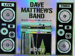 Dave Matthews Band 2010 Methane poster Cuyahoga Falls, OH FOIL