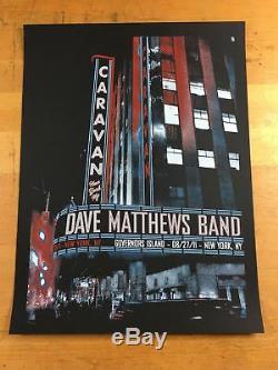Dave Matthews Band 2011 Methane Studios poster New York, NY Governor's Island