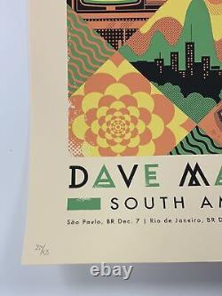 Dave Matthews Band 2013 Graham Erwin poster South America Tour