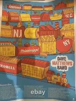 Dave Matthews Band 2013 Summer Tour Poster