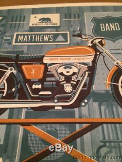 Dave Matthews Band 2014 DKNG DMB poster print Greek Theatre Berkeley, CA
