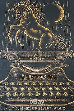 Dave Matthews Band 2015 Todd Slater DMB Dallas poster