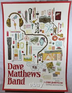 Dave Matthews Band 2016 Tour Concert Poster N1 Gorge 9/2/2016 381/1650 VIP