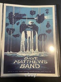 Dave Matthews Band 2019 DMB Poster Sioux Falls SD Private Event Sanford #/1500