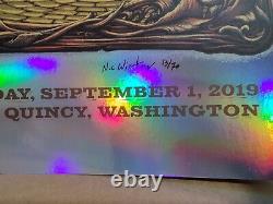 Dave Matthews Band 2019 Gorge Rainbow Foil Concert Poster Artist Winters 13/40