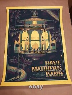 Dave Matthews Band 2019 PNC Music Pavillion CHARLOTTE NC 7/19/19 Concert Poster