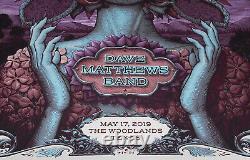 Dave Matthews Band 2019 The Woodlands Texas Poster N. C. Winters VIVID Print NC