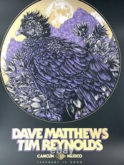Dave Matthews Band 2020 Ken Taylor poster Cancun, MEX Moon Place