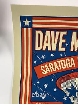 Dave Matthews Band 2020 Methane poster Saratoga Springs VOTE