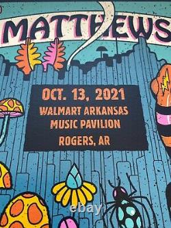 Dave Matthews Band 2021 Arkansas Walmart Rogers AR Methane Gig Poster 10/13/21