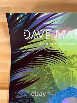 Dave Matthews Band 2021 Kevin Tong poster Tampa, FL 1st
