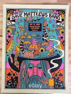 Dave Matthews Band 2021 Methane poster Rogers, AR 10/13