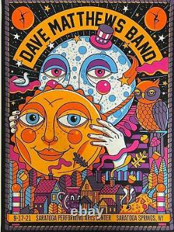 Dave Matthews Band 2021 Methane poster Saratoga, NY 9/17