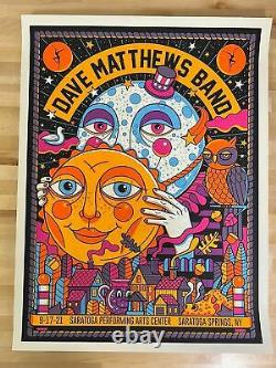 Dave Matthews Band 2021 Methane poster Saratoga, NY 9/17