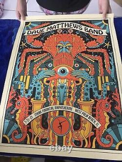 Dave Matthews Band 2021 Methane poster West Palm Beach, FL 7/31 -2 Posters