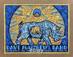 Dave Matthews Band 2021 NYC AP Poster S/N of 60 by Todd Slater
