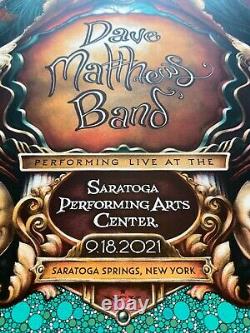 Dave Matthews Band 2021 SPAC 9/18/21 Saratoga Springs Concert Poster NC Winters