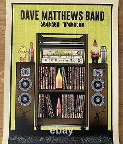 Dave Matthews Band 2021 Tour Poster Raleigh, Charlotte, Alpharetta, Tampa