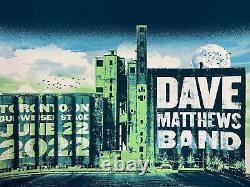Dave Matthews Band 2022 Zoca Studio poster Toronto, ONT Canada