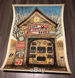 Dave Matthews Band 6/19/19 Bethel Woods Center For Arts Ny Poster Dmb Woodstock