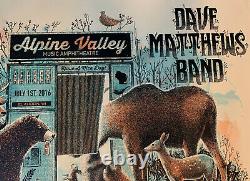 Dave Matthews Band 7/1/16 Alpine Valley poster by Methane
