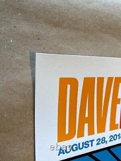 Dave Matthews Band 8/28/18 Bend Oregon 2018 Aaron Draplin Design Concert Poster