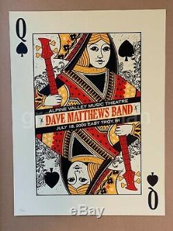 Dave Matthews Band ALPINE VALLEY MUSIC THEATRE 2009 QUEEN Poster #108/1050