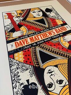 Dave Matthews Band ALPINE VALLEY MUSIC THEATRE 2009 QUEEN Poster #108/1050