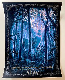 Dave Matthews Band Alpine Valley Poster 22 S/N X/110 Nocturne Variant NC Winters