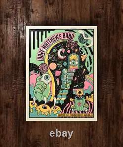 Dave Matthews Band August 24th 2023 Highland CA AP LTD Show Concert Poster