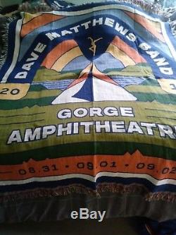 Dave Matthews Band BLANKET The Gorge 2018 Not Poster RARE! NEW IN PLASTIC