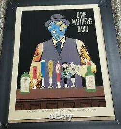 Dave Matthews Band Bartender Riverbend Poster Cincinnati, OH, 2012 VERY RARE