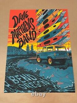 Dave Matthews Band Bend Oregon 2021 print poster Matt Fleming LE 600