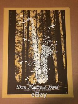 Dave Matthews Band Berkeley 2008 Sax Poster Methane Studios Rare Limited