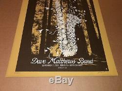 Dave Matthews Band Berkeley 2008 Sax Poster Methane Studios Rare Limited