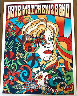 Dave Matthews Band Blossom Cuyahoga Falls OH 2022 Screen Print Show Poster #/900