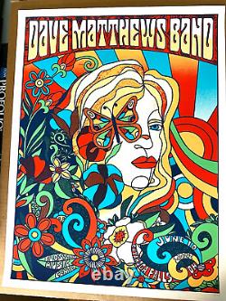 Dave Matthews Band Blossom Cuyahoga Falls OH 2022 Screen Print Show Poster #/900