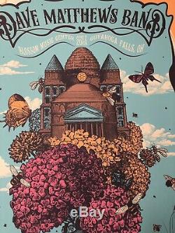 Dave Matthews Band Blossom Poster Print 2018 DMB Status Serigraph Justin Helton