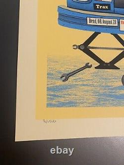 Dave Matthews Band Blue Variant Van 2018 Tour Poster Methane print Excellent