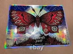 Dave Matthews Band Charlotte 2021 print poster Jeff Soto Rainbow FOIL signed /65