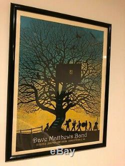 Dave Matthews Band Charlottesville 11/20/10 Treehouse 2010 Framed Concert Poster