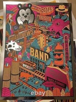 Dave Matthews Band Chicago. Foil. N2 8/7/21 Methane, #/125 Limited Edition