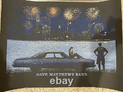 Dave Matthews Band Chicago N1 2014 Fireworks Skyline DMB Poster Methane Studios