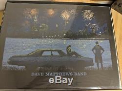 Dave Matthews Band Chicago N1 poster 2014 Northerly Island Fireworks Methane DMB