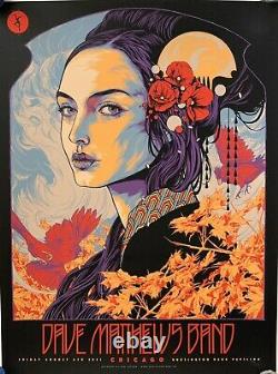 Dave Matthews Band Chicago Poster 2021 ken taylor art