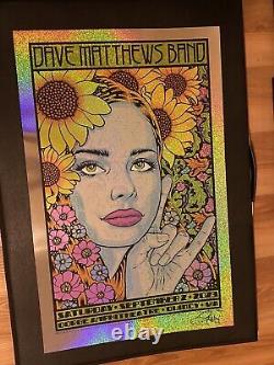 Dave Matthews Band Chuck Sperry Sparkle Foil Poster 9/2/23 Gorge WA Show Edition