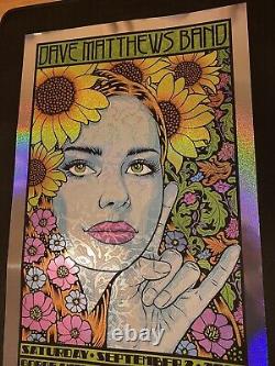 Dave Matthews Band Chuck Sperry Sparkle Foil Poster 9/2/23 Gorge WA Show Edition