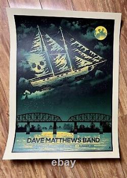 Dave Matthews Band Concert Poster 2018 Times Union Center Albany NY Pirate Ship