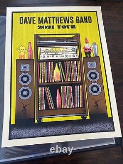 Dave Matthews Band Concert Poster 2021 Yellow Tour Poster